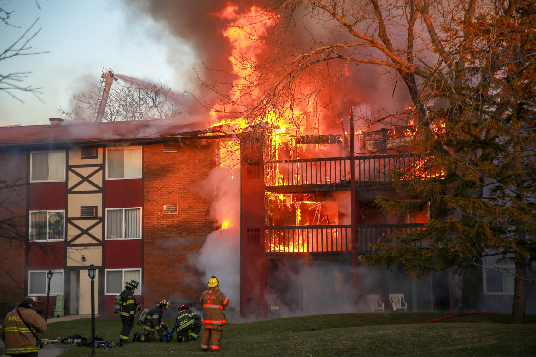 Highland apartment fire